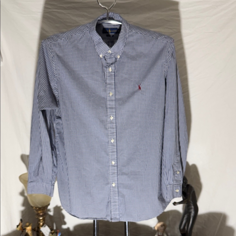 Ralph Lauren Blue Gingham Casual Shirt
